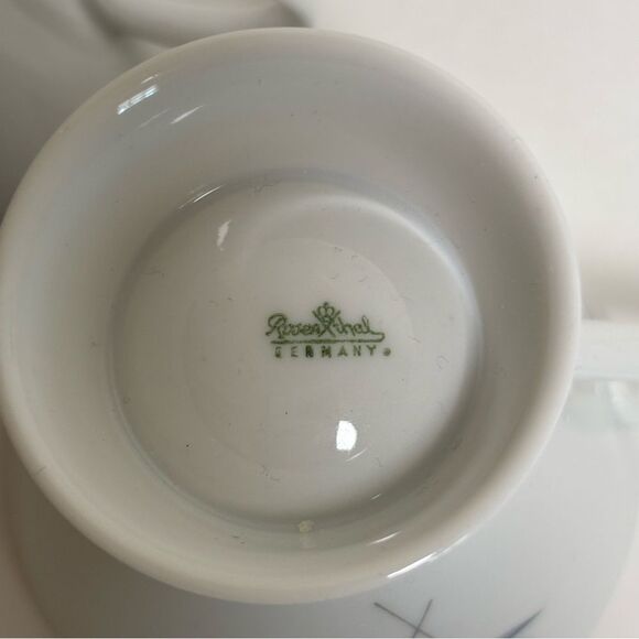 Rosenthal Continental 3722 German China 4 OZ Demitasse Cups Set of 2 MCM - Picture 7 of 7
